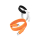 USAMS Kabel 60W 3A Silicone Fast Charging USB-C do USB-C pomarańcz - 1568985 - zdjęcie 4